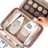 image:imageNISHEL Travel Toiletry Bag for Women Makeup Essentials Organizer Hanging Case for Accessories Cosmetics Medium Size RosewoodPinkRosewoodPink