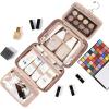 image:imageNISHEL Travel Toiletry Bag for Women Makeup Essentials Organizer Hanging Case for Accessories Cosmetics Medium Size RosewoodPinkRosewoodPink