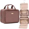 image:imageNISHEL Travel Toiletry Bag for Women Makeup Essentials Organizer Hanging Case for Accessories Cosmetics Medium Size RosewoodPinkRosewoodPink