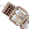 image:imageNISHEL Travel Toiletry Bag for Women Makeup Essentials Organizer Hanging Case for Accessories Cosmetics Medium Size RosewoodPinkRosewoodPink