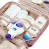 image:imageNISHEL Travel Toiletry Bag for Women Makeup Essentials Organizer Hanging Case for Accessories Cosmetics Medium Size RosewoodPinkRosewoodPink