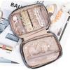 image:imageNISHEL Travel Jewelry Case Holiday Organizer for Necklaces Earrings Rings Bracelets WatchSmallBlackAegeanBlue