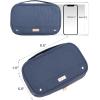 image:imageNISHEL Travel Jewelry Case Holiday Organizer for Necklaces Earrings Rings Bracelets WatchSmallBlackAegeanBlue