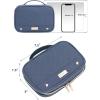 image:imageNISHEL Travel Jewelry Case Holiday Organizer for Necklaces Earrings Rings Bracelets WatchSmallBlackAegeanBlue