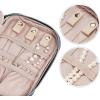 image:imageNISHEL Travel Jewelry Case Holiday Organizer for Necklaces Earrings Rings Bracelets WatchSmallBlackAegeanBlue