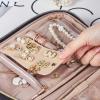 image:imageNISHEL Travel Jewelry Case Holiday Organizer for Necklaces Earrings Rings Bracelets WatchSmallBlackBlack