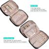 image:imageNISHEL Travel Jewelry Case Holiday Organizer for Necklaces Earrings Rings Bracelets WatchSmallBlackBlack