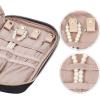 image:imageNISHEL Travel Jewelry Case Holiday Organizer for Necklaces Earrings Rings Bracelets WatchSmallBlackBlack