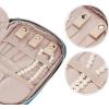 image:imageNISHEL Travel Jewelry Case Holiday Organizer for Necklaces Earrings Rings Bracelets WatchSmallBlackLakeBlue
