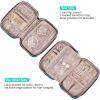 image:imageNISHEL Travel Jewelry Case Holiday Organizer for Necklaces Earrings Rings Bracelets WatchSmallBlackLakeBlue