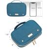 image:imageNISHEL Travel Jewelry Case Holiday Organizer for Necklaces Earrings Rings Bracelets WatchSmallBlackLakeBlue