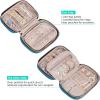 image:imageNISHEL Travel Jewelry Case Holiday Organizer for Necklaces Earrings Rings Bracelets WatchSmallBlackLakeBlue