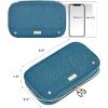 image:imageNISHEL Travel Jewelry Case Holiday Organizer for Necklaces Earrings Rings Bracelets WatchSmallBlackLakeBlue