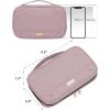 image:imageNISHEL Travel Jewelry Case Holiday Organizer for Necklaces Earrings Rings Bracelets WatchSmallBlackPeach Pink