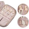 image:imageNISHEL Travel Jewelry Case Holiday Organizer for Necklaces Earrings Rings Bracelets WatchSmallBlackPink