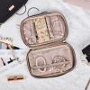 image:imageNISHEL Travel Jewelry Case Holiday Organizer for Necklaces Earrings Rings Bracelets WatchSmallBlackPink