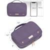 image:imageNISHEL Travel Jewelry Case Holiday Organizer for Necklaces Earrings Rings Bracelets WatchSmallBlackPurple