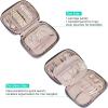 image:imageNISHEL Travel Jewelry Case Holiday Organizer for Necklaces Earrings Rings Bracelets WatchSmallBlackPurple