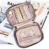 image:imageNISHEL Travel Jewelry Case Holiday Organizer for Necklaces Earrings Rings Bracelets WatchSmallBlackPurple
