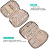 image:imageNISHEL Travel Jewelry Case Holiday Organizer for Necklaces Earrings Rings Bracelets WatchSmallBlackRosewoodPink