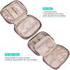 image:imageNISHEL Travel Jewelry Case Holiday Organizer for Necklaces Earrings Rings Bracelets WatchSmallBlackRosewoodPink