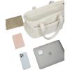 image:imageNISHEL Travel Puffy Tote Bag For Women UltraLightweight Large Tote Purse For Office Day And a Short Weekend GetawayBeige