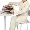 image:imageNISHEL Travel Puffy Tote Bag For Women UltraLightweight Large Tote Purse For Office Day And a Short Weekend GetawayPinkmedium