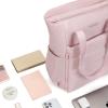 image:imageNISHEL Travel Puffy Tote Bag For Women UltraLightweight Large Tote Purse For Office Day And a Short Weekend GetawayPinkslim Size