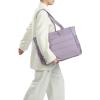 image:imageNISHEL Travel Puffy Tote Bag For Women UltraLightweight Large Tote Purse For Office Day And a Short Weekend GetawayPurple
