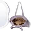 image:imageNISHEL Travel Puffy Tote Bag For Women UltraLightweight Large Tote Purse For Office Day And a Short Weekend GetawayPurple