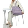 image:imageNISHEL Travel Puffy Tote Bag For Women UltraLightweight Large Tote Purse For Office Day And a Short Weekend GetawayPurple