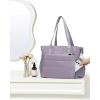 image:imageNISHEL Travel Puffy Tote Bag For Women UltraLightweight Large Tote Purse For Office Day And a Short Weekend GetawayPurple