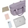 image:imageNISHEL Travel Puffy Tote Bag For Women UltraLightweight Large Tote Purse For Office Day And a Short Weekend GetawayPurple