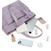 image:imageNISHEL Travel Puffy Tote Bag For Women UltraLightweight Large Tote Purse For Office Day And a Short Weekend GetawayPurple