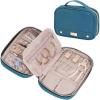 image:imageNISHEL Travel Jewelry Case Holiday Organizer for Necklaces Earrings Rings Bracelets WatchSmallBlackLakeBlue