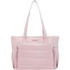 image:imageNISHEL Travel Puffy Tote Bag For Women UltraLightweight Large Tote Purse For Office Day And a Short Weekend GetawayPinkmedium