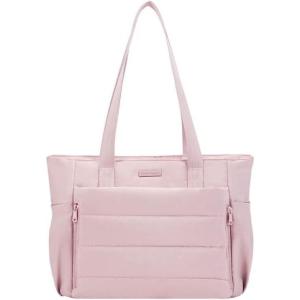 image:imageNISHEL Travel Puffy Tote Bag For Women UltraLightweight Large Tote Purse For Office Day And a Short Weekend GetawayPinkmedium
