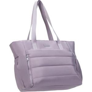 image:imageNISHEL Travel Puffy Tote Bag For Women UltraLightweight Large Tote Purse For Office Day And a Short Weekend GetawayPurple