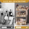 image:imageBathroom Counter Organizer for Vanity Makeup Organizer Countertop with Holder Large Capacity Storage Rack Perfect Large Skincare Hair Care Perfume Easy to Install Gold 3TiersAmber