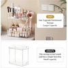 image:imageBathroom Counter Organizer for Vanity Makeup Organizer Countertop with Holder Large Capacity Storage Rack Perfect Large Skincare Hair Care Perfume Easy to Install Gold 3TiersClear