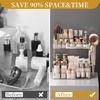 image:imageBathroom Counter Organizer for Vanity Makeup Organizer Countertop with Holder Large Capacity Storage Rack Perfect Large Skincare Hair Care Perfume Easy to Install Gold 3TiersClear