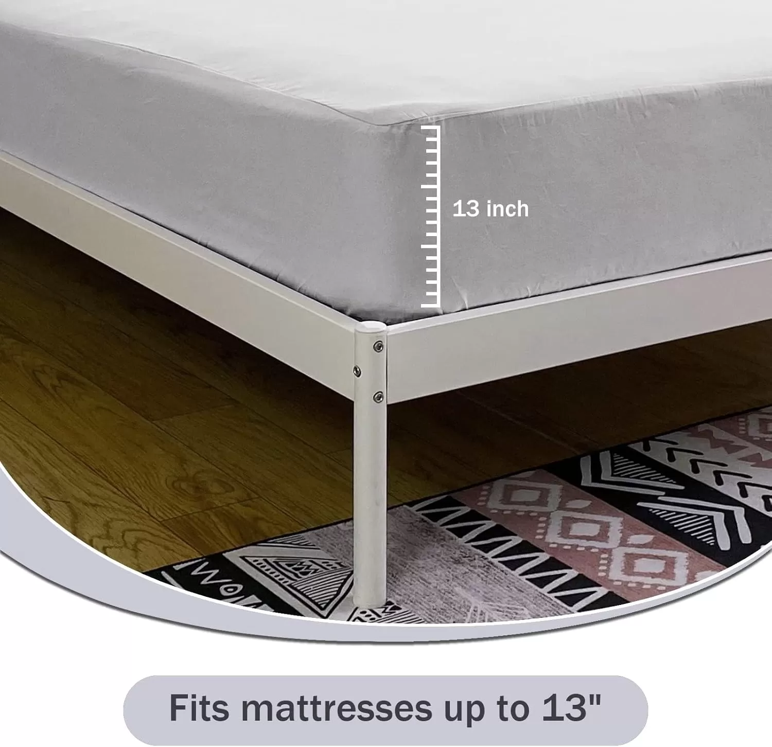 imageBedecor Cal King Fitted Sheet Snug Fit Stay in Place1 Bottom Sheet Only Soft Elastic Microfiber Durable Standard Pocket Fit up to 13 inch Mattress PerfectlyWhiteLight Gray