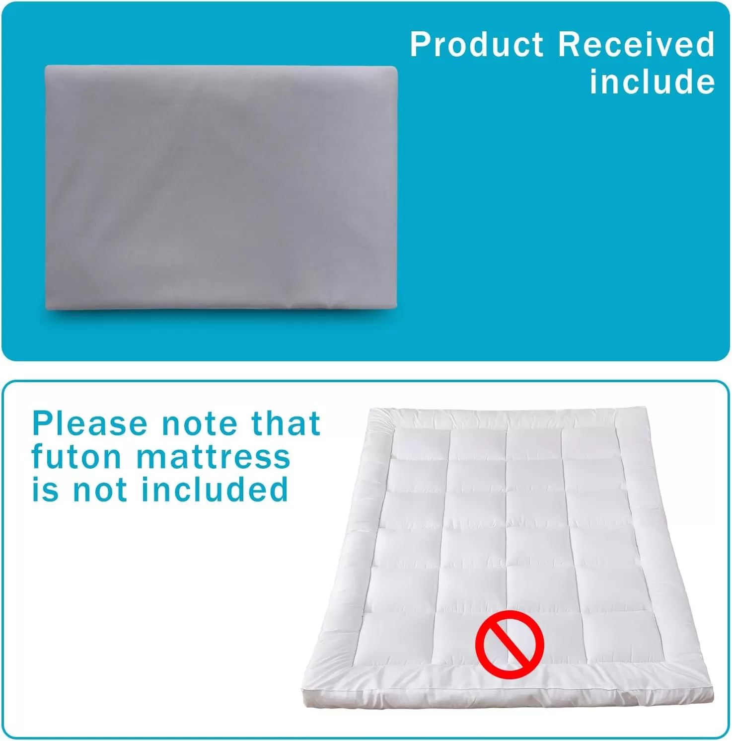 imageBedecor Floor Futon Mattress Cover Only for Traditional Japanese Futon MattressZipper Soft SkinFriendly Breathable Without Shrinkingfor Bedroom Living Room Hotel Dormitory RV GreyTwinFull