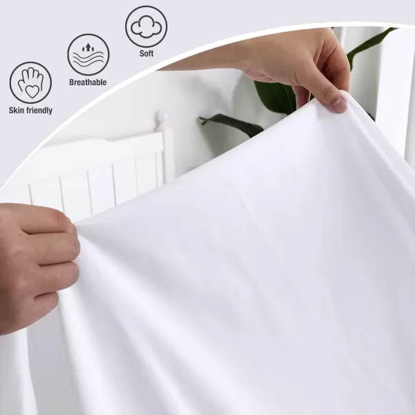 imageBedecor Cal King Fitted Sheet Snug Fit Stay in Place1 Bottom Sheet Only Soft Elastic Microfiber Durable Standard Pocket Fit up to 13 inch Mattress PerfectlyWhiteWhite