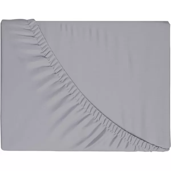 imageBedecor Extra Deep Pocket Twin Fitted Sheet Only for 18 to 21 Inch Super Thick Mattress That Stay TightAll Around Elastic BottomDoesnt Pop OffLight Gray