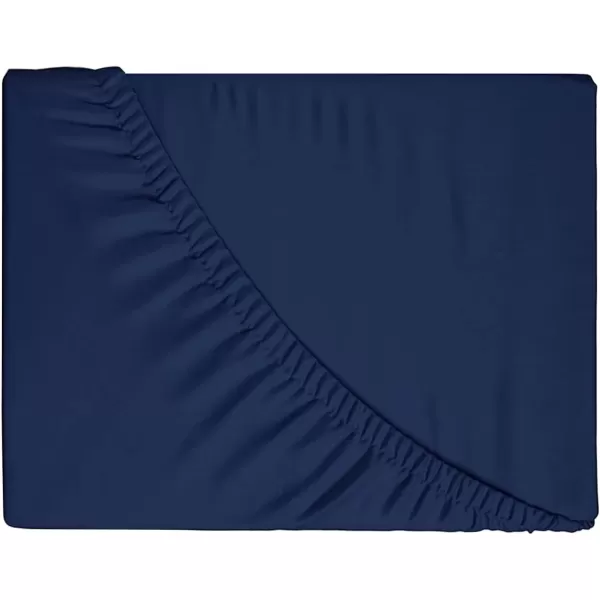 imageBedecor Extra Deep Pocket Twin XL Fitted Sheet Only for 18 to 21 Inch Super Thick Mattress That Stay TightAll Around Elastic BottomDoesnt Pop OffNavy Blue