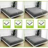 imageBedecor 49 Inches Box Spring Cover Twin Size Light Grey with Stretchy Fabric Bed Frame Cover Wrap Around 4 Sides Elastic Bed Skirt Alternative Gray Boxspring Cover TwinTwin XLDark Gray