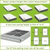 imageBedecor 49 Inches Box Spring Cover Twin Size Light Grey with Stretchy Fabric Bed Frame Cover Wrap Around 4 Sides Elastic Bed Skirt Alternative Gray Boxspring Cover TwinTwin XLLight Gray