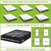 imageBedecor 49 Inches Box Spring Cover Twin Size Light Grey with Stretchy Fabric Bed Frame Cover Wrap Around 4 Sides Elastic Bed Skirt Alternative Gray Boxspring Cover TwinTwin XLBlack