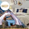 imageBedecor Air Bed Sheets for Mattress Cover Removable Bed and Elastic Band Super Soft and Breathable ampamp Deep up to 21quot Beige KingBeige